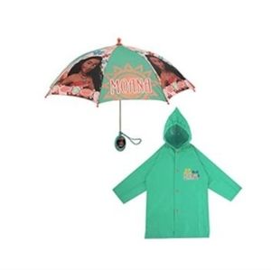 Moana rain coats and umbrella